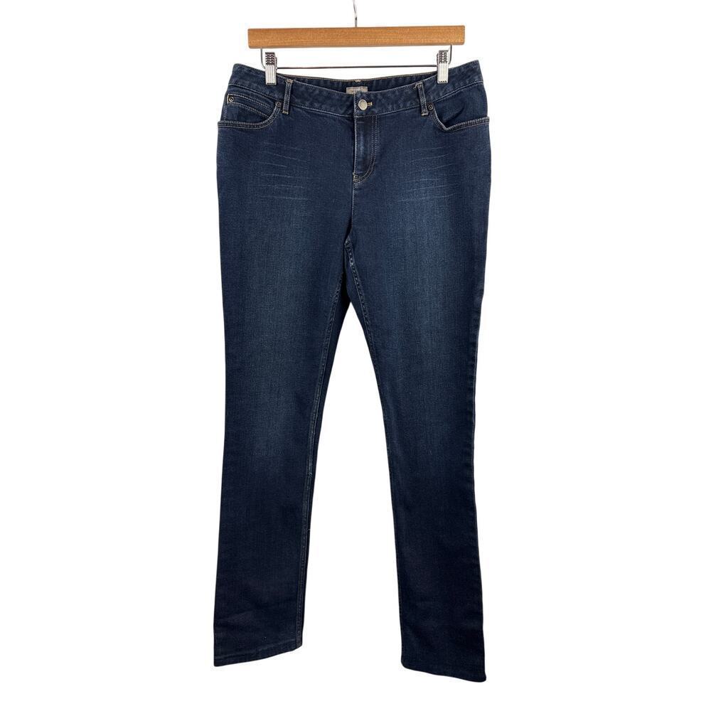 Women’s J.Jill Size 10 Dark Wash Blue Skinny Jeans